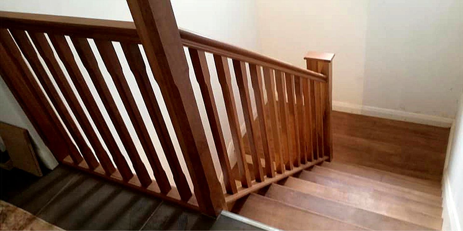 Wooden staircases and banisters designed and fitted by McGill Joinery, Donegal, Ireland