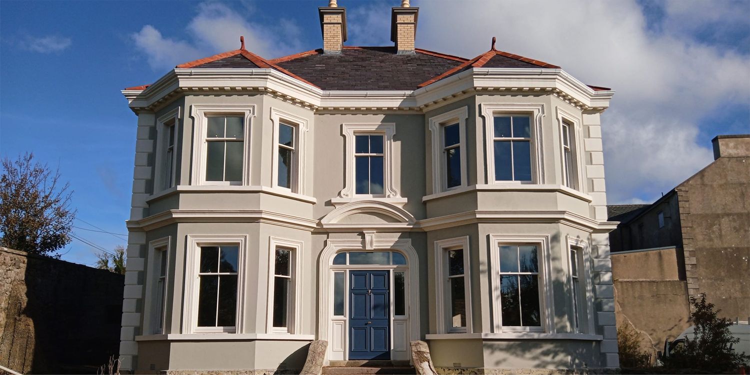 Heritage windows - double glazed sliding sash windows - made to order by McGill Joinery, County Donegal, Ireland